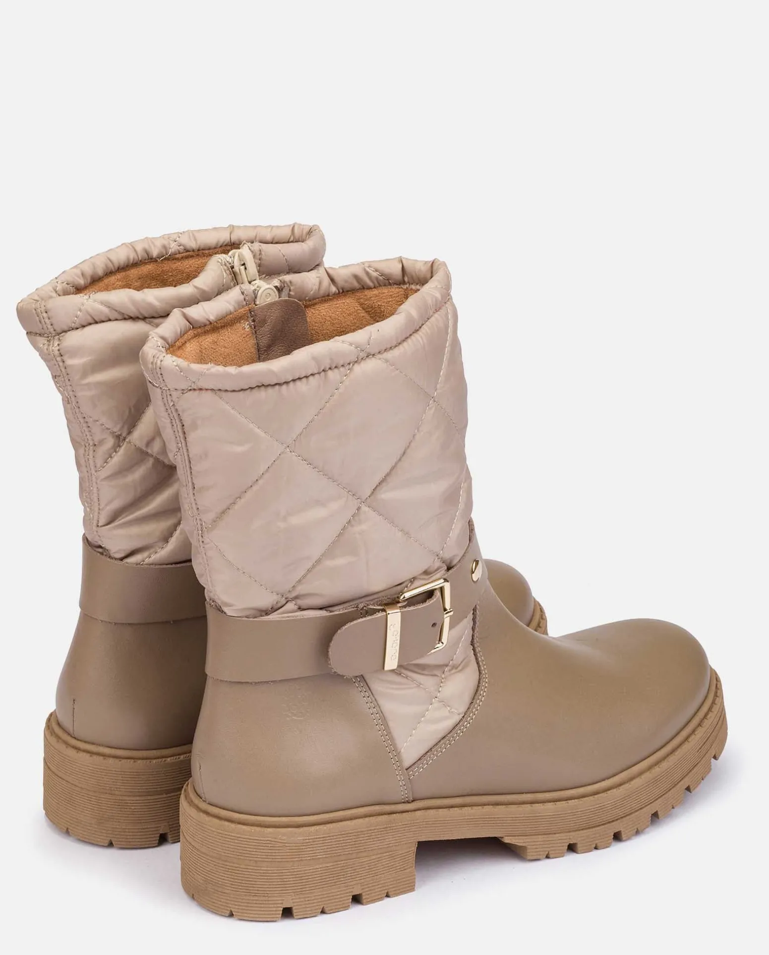 Botín Plano BERNA-003 Beige