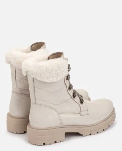 Botín Plano BERNA-001 Beige