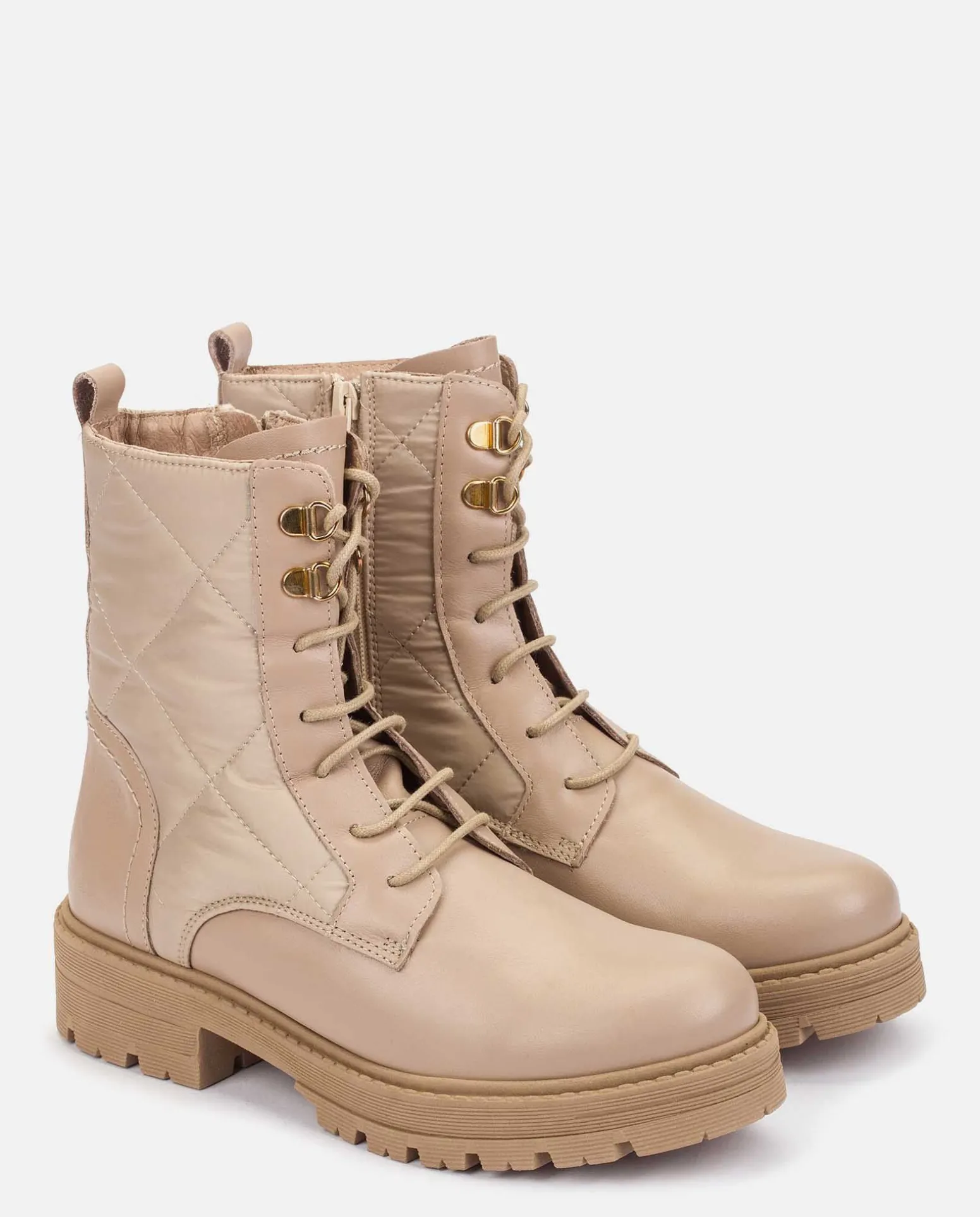 Botín Plano BERNA-007 Beige