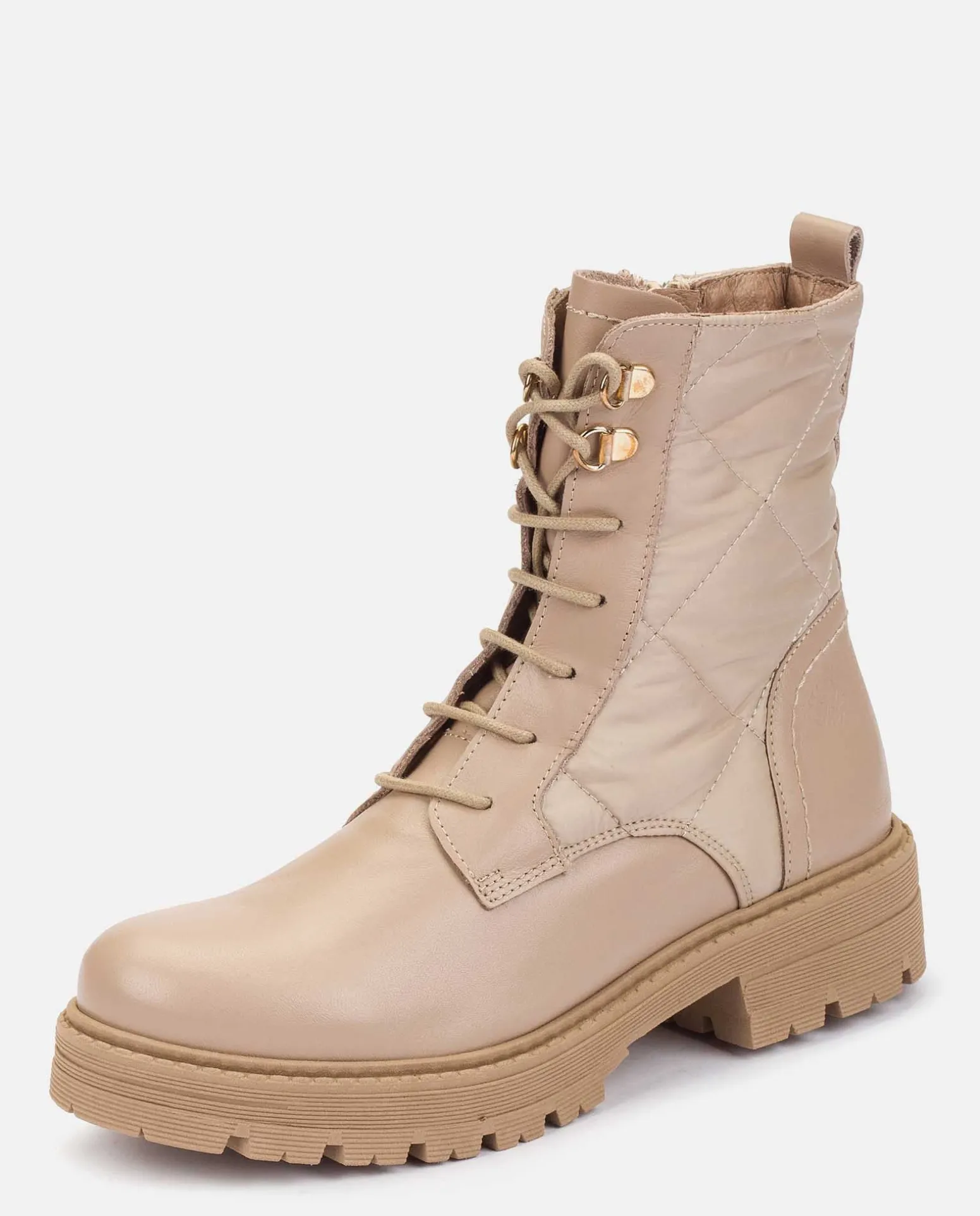 Botín Plano BERNA-007 Beige