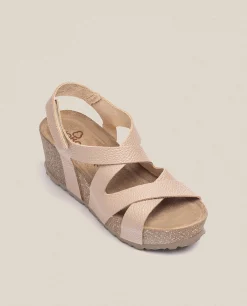 Sandalia Cuña Bari 303 Beige