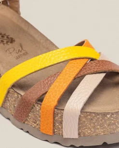 Sandalia Cuña Bari 302 Beige