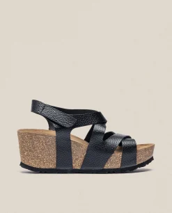 Sandalia Cuña Bari 303 Negro