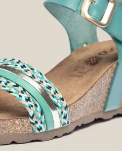 Sandalia Cuña Cadiz 306 Azul