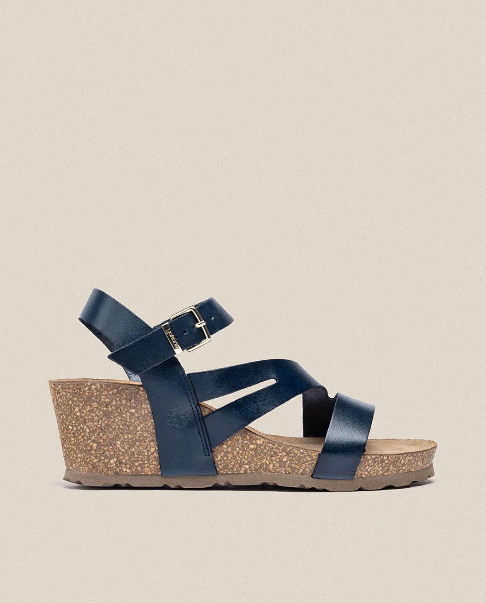 Sandalia Cuña Cadiz 302 Azul