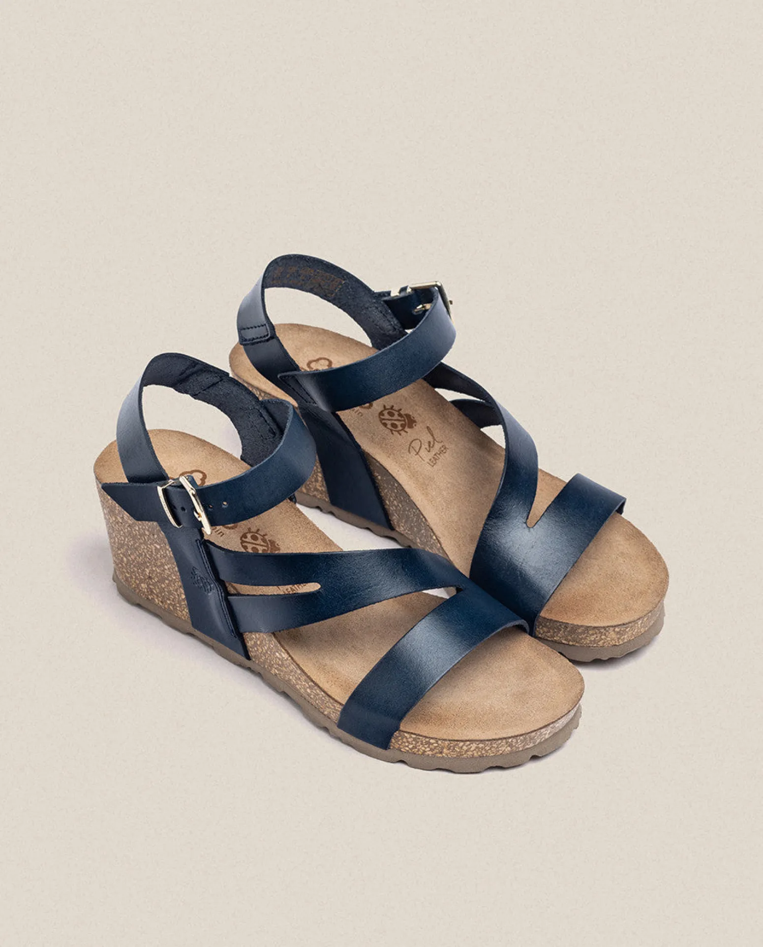 Sandalia Cuña Cadiz 302 Azul