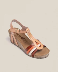 Sandalia Cuña Cadiz 301 Beige