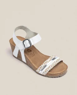 Sandalia Cuña Cadiz 306 Blanco
