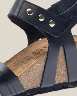 Sandalia Cuña Cadiz 303 Negro