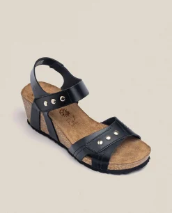 Sandalia Cuña Cadiz 303 Negro