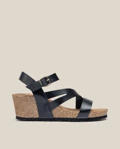 Sandalia Cuña Cadiz 302 Negro