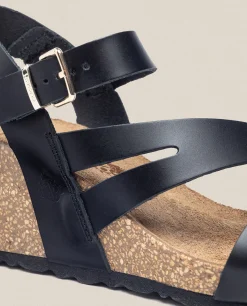 Sandalia Cuña Cadiz 302 Negro