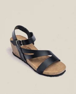 Sandalia Cuña Cadiz 302 Negro