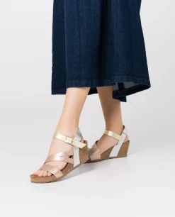 Sandalia Cuña Cadiz 302 Rosa