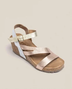 Sandalia Cuña Cadiz 302 Rosa
