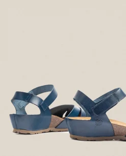 Sandalia De Cuña Monaco 186 Azul