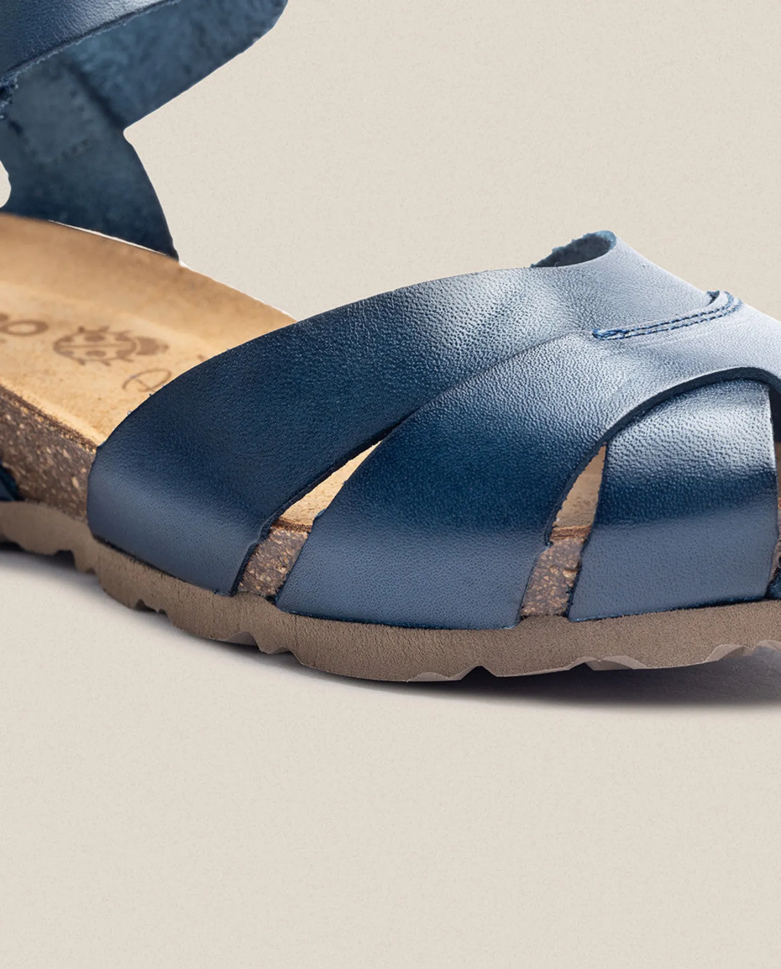 Sandalia De Cuña Monaco 186 Azul