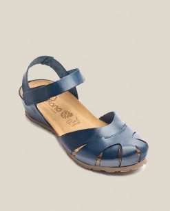 Sandalia De Cuña Monaco 186 Azul