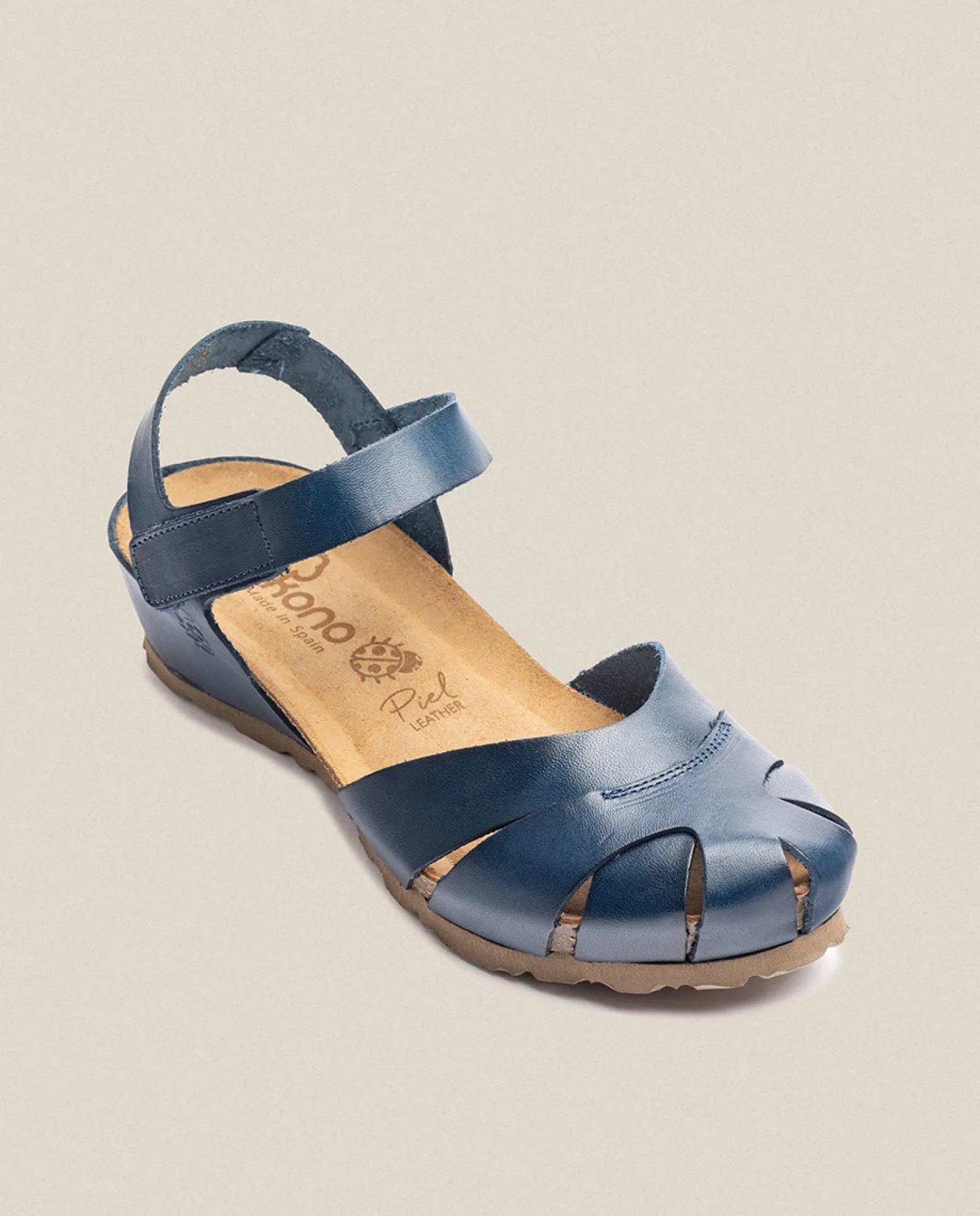 Sandalia De Cuña Monaco 186 Azul