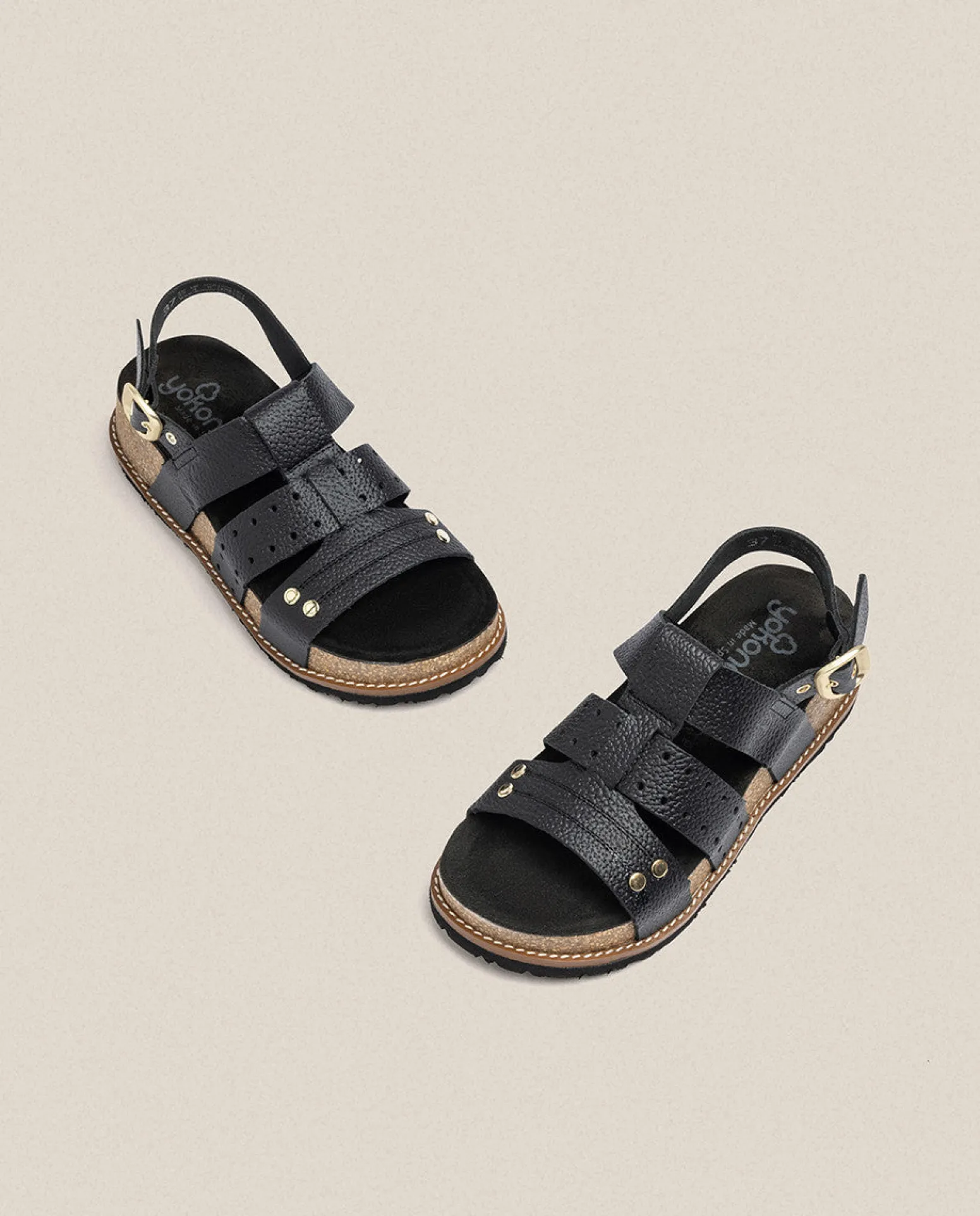 Sandalia De Plataforma Oca 007 Negro