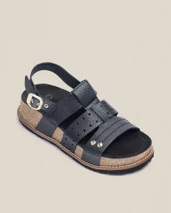 Sandalia De Plataforma Oca 007 Negro