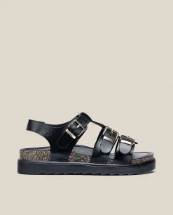 Sandalia De Plataforma Tunez 114 Negro