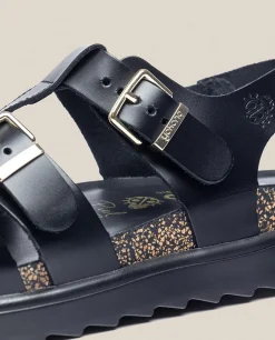 Sandalia De Plataforma Tunez 114 Negro