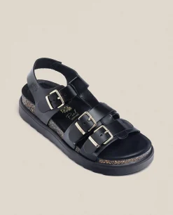 Sandalia De Plataforma Tunez 114 Negro