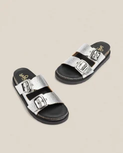 Sandalia De Plataforma Tunez 130 Plata
