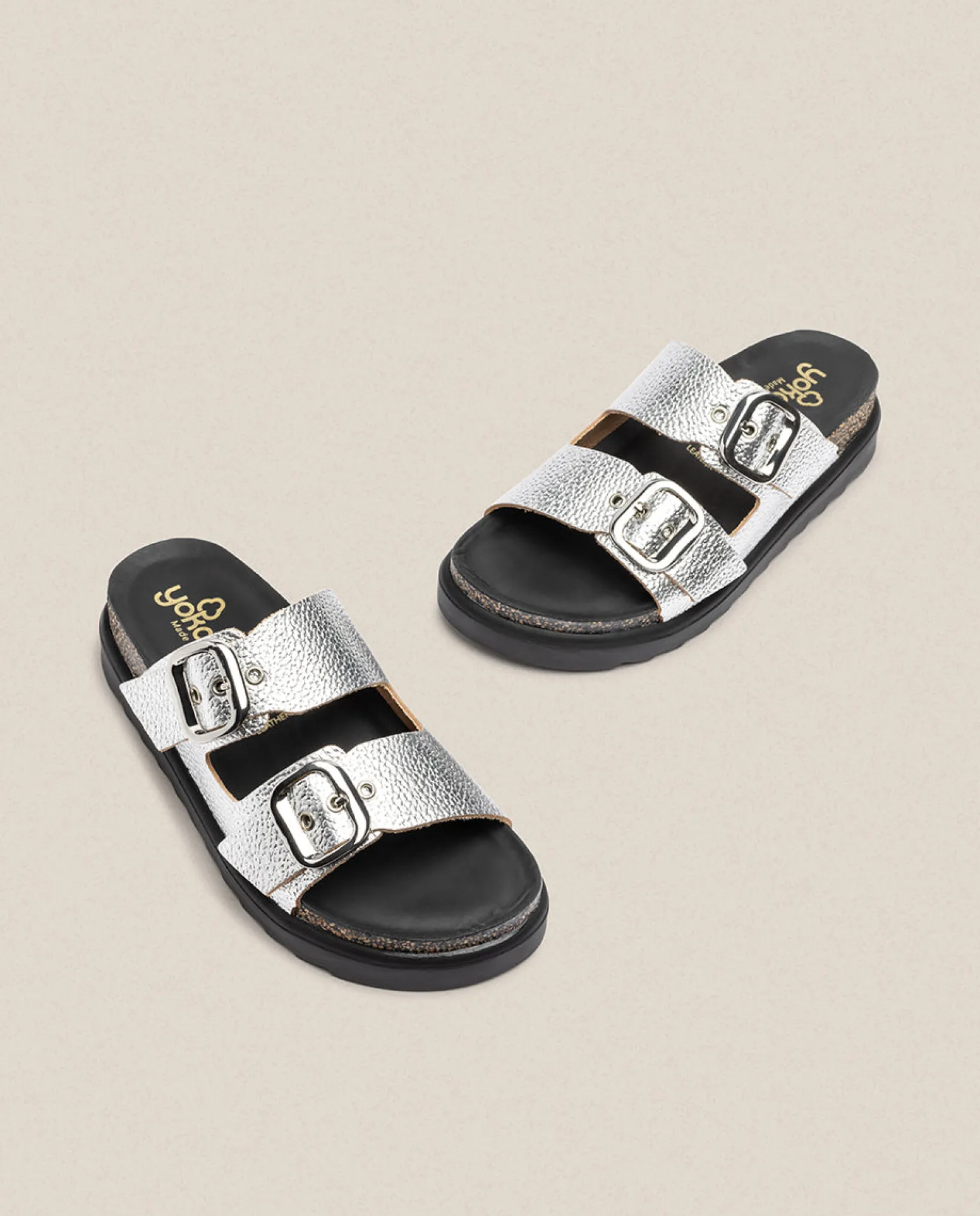 Sandalia De Plataforma Tunez 130 Plata
