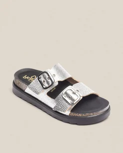 Sandalia De Plataforma Tunez 130 Plata