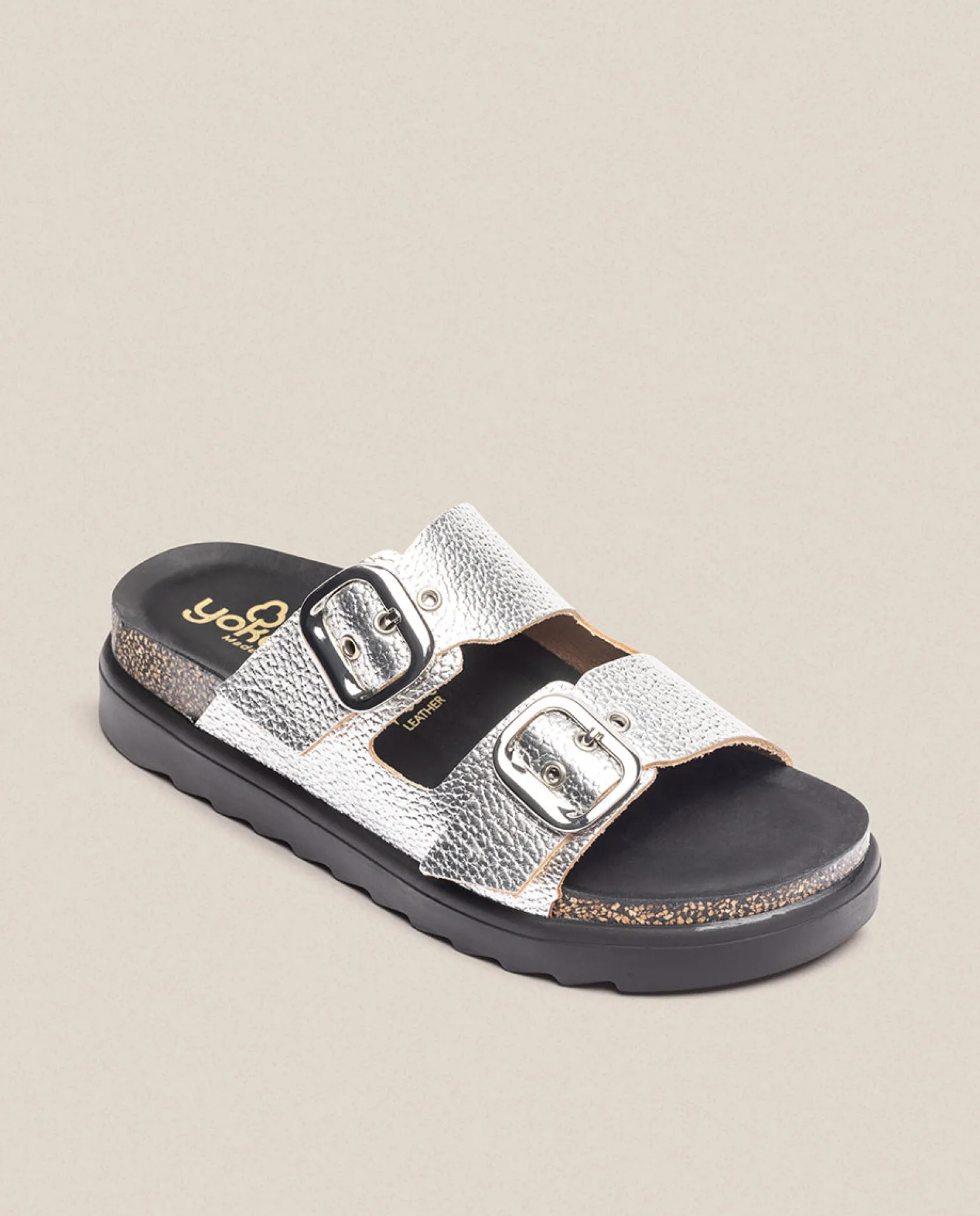 Sandalia De Plataforma Tunez 130 Plata
