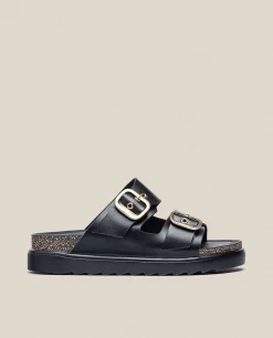 Sandalia De Plataforma Tunez 130 Negro