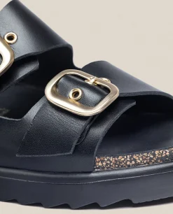 Sandalia De Plataforma Tunez 130 Negro