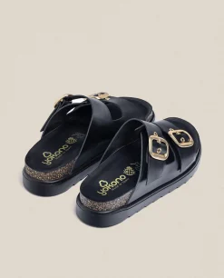 Sandalia De Plataforma Tunez 130 Negro