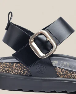 Sandalia De Plataforma Tunez 128 Negro