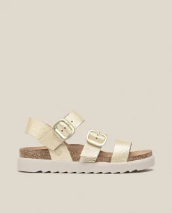 Sandalia De Plataforma Tunez 127 Dorado