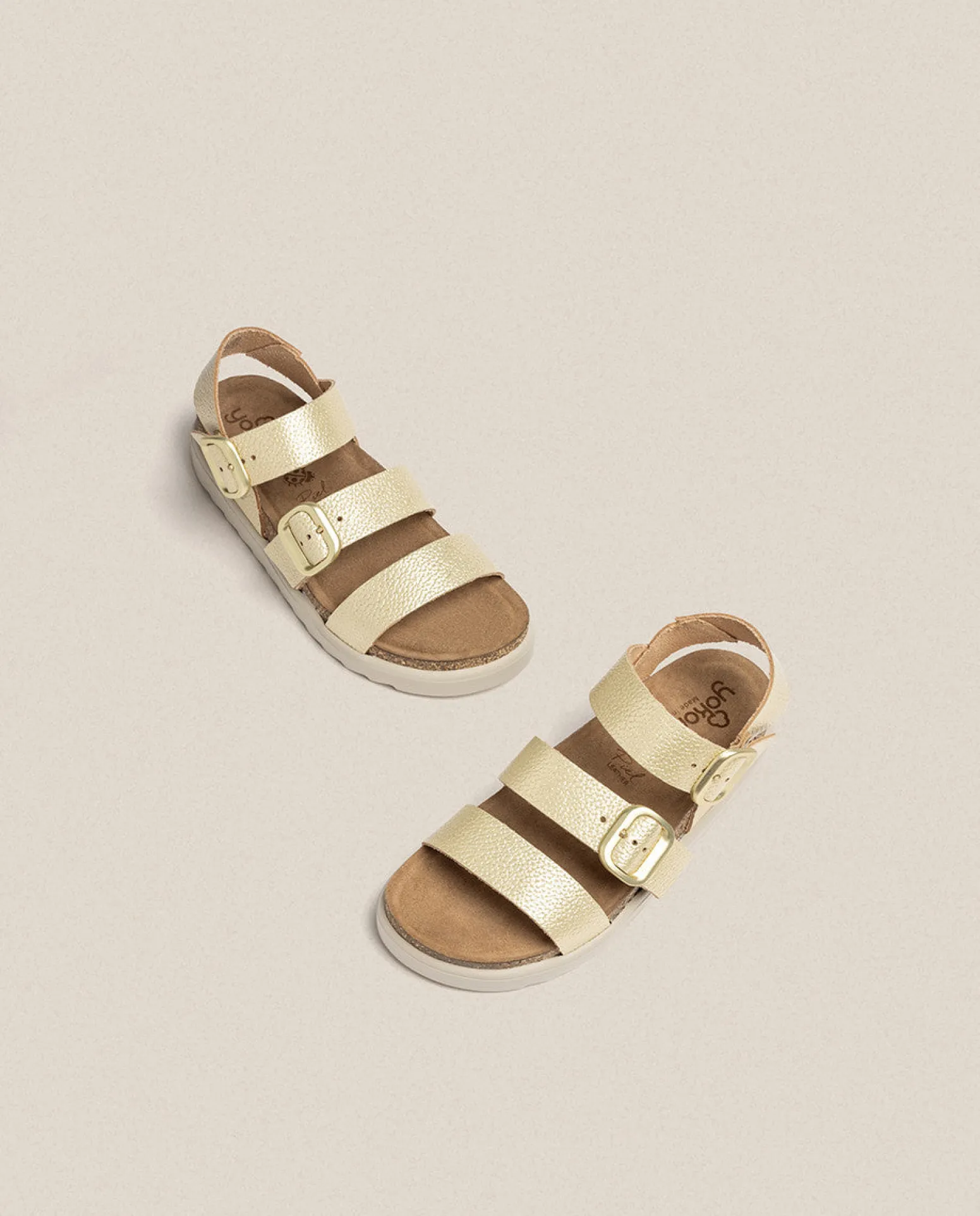 Sandalia De Plataforma Tunez 127 Dorado