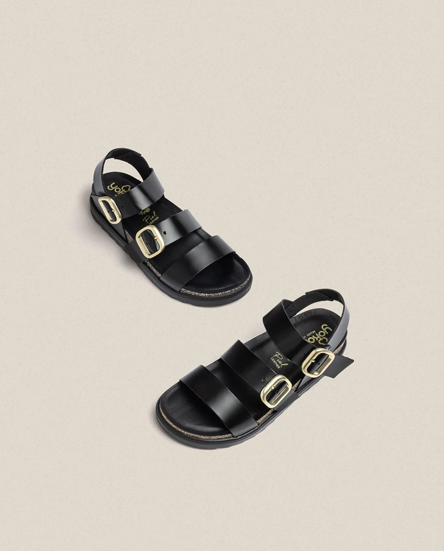 Sandalia De Plataforma Tunez 127 Negro