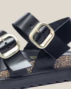 Sandalia De Plataforma Tunez 127 Negro