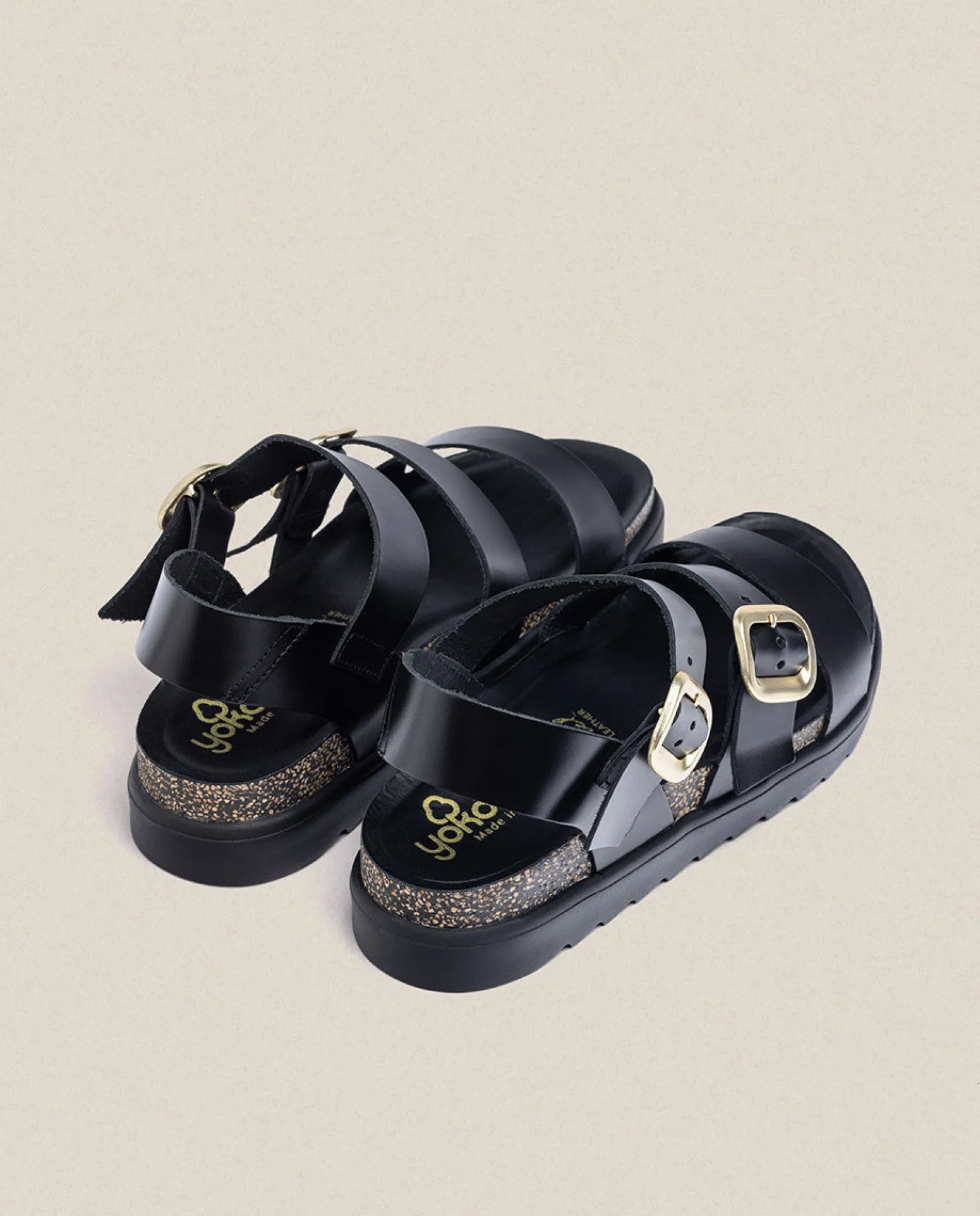 Sandalia De Plataforma Tunez 127 Negro