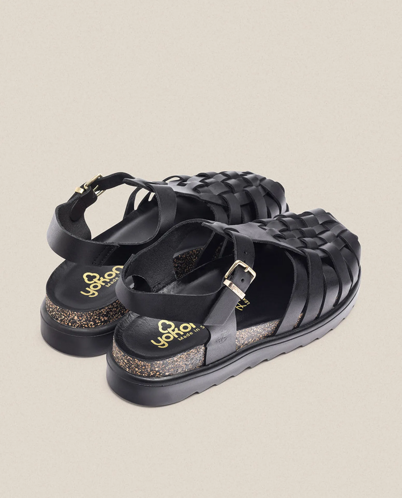 Sandalia De Plataforma Tunez 017 Negro