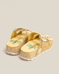 Sandalia De Plataforma West 003 Amarillo