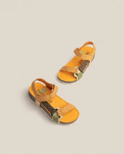 Sandalia De Plataforma West 007 Naranja