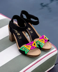 Sandalia De Tacón Ponza 007 Negro