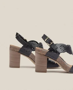 Sandalia De Tacón Ponza 006 Negro