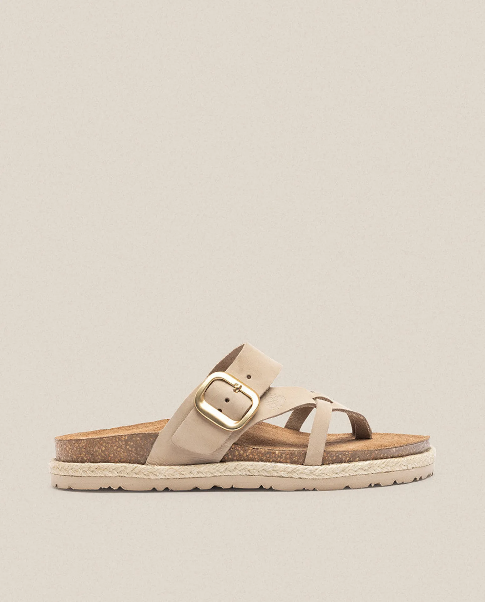Sandalia Plana Arena 003 Beige