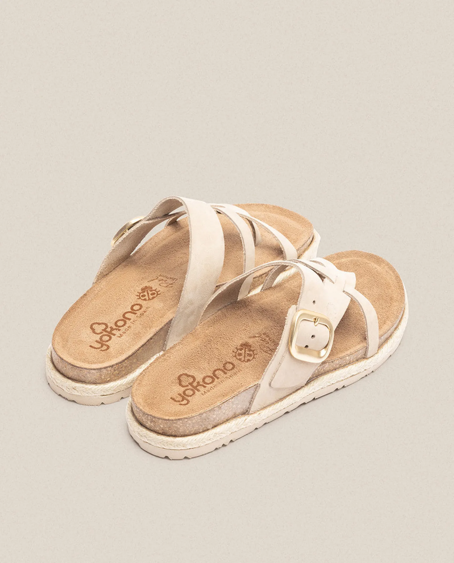 Sandalia Plana Arena 003 Beige