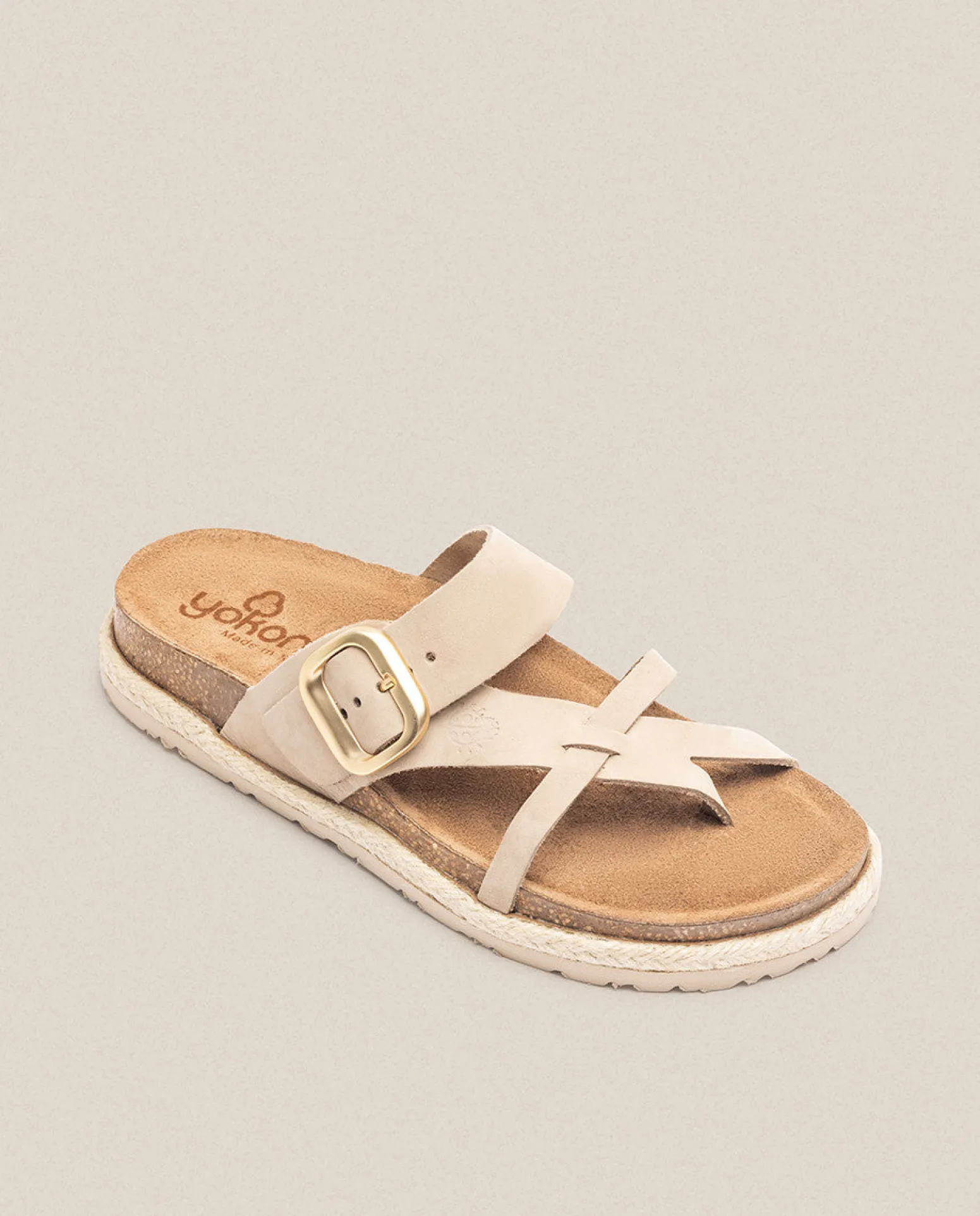 Sandalia Plana Arena 003 Beige