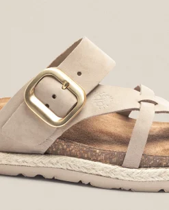 Sandalia Plana Arena 003 Beige